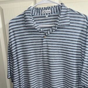 Peter Millar Blue Striped Men's Shirt